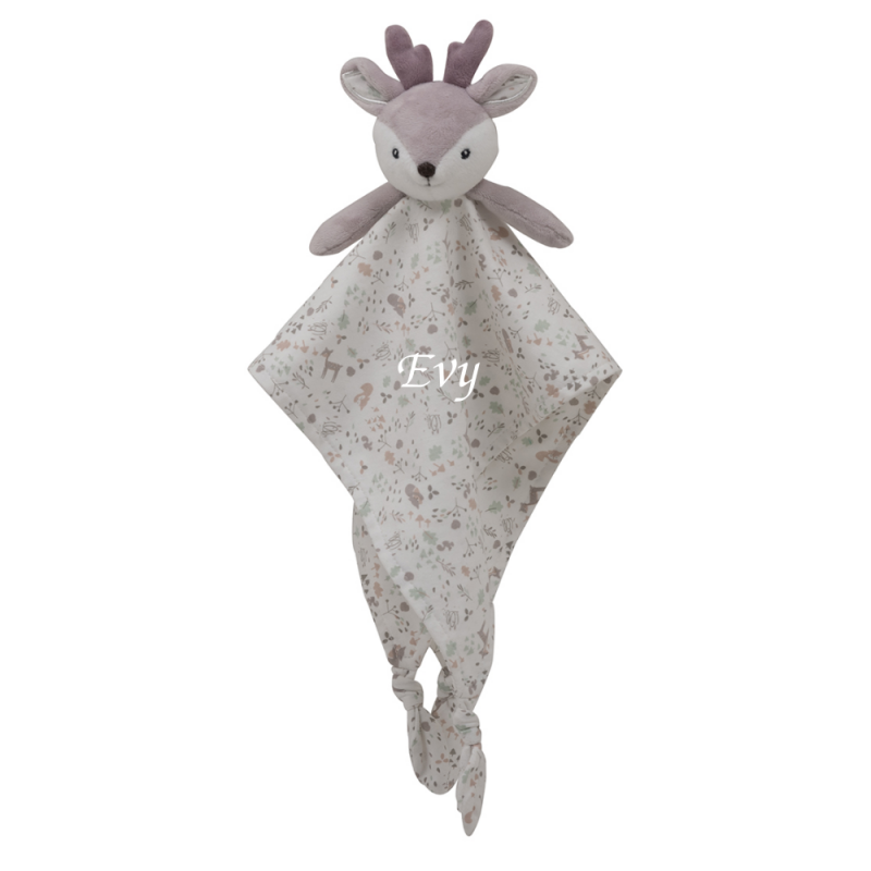  - lilas biche renne - plat triangle violet liberty 40 cm 